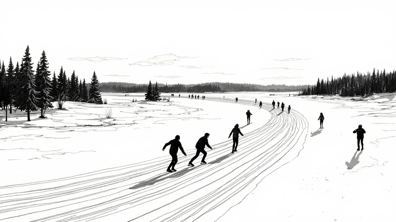 Finland Saimaa Canal Winter Sports Revival: 1km Ice Track