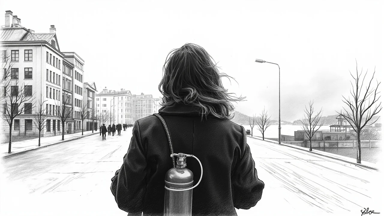 Crown Princess Mette-Marit Photographed Using Oxygen Tank in Oslo