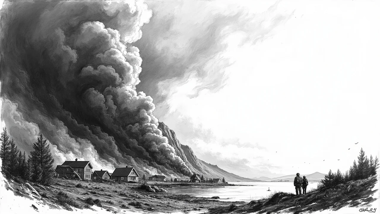 15 Homes Evacuated as Wildfire Spreads in Fitjar