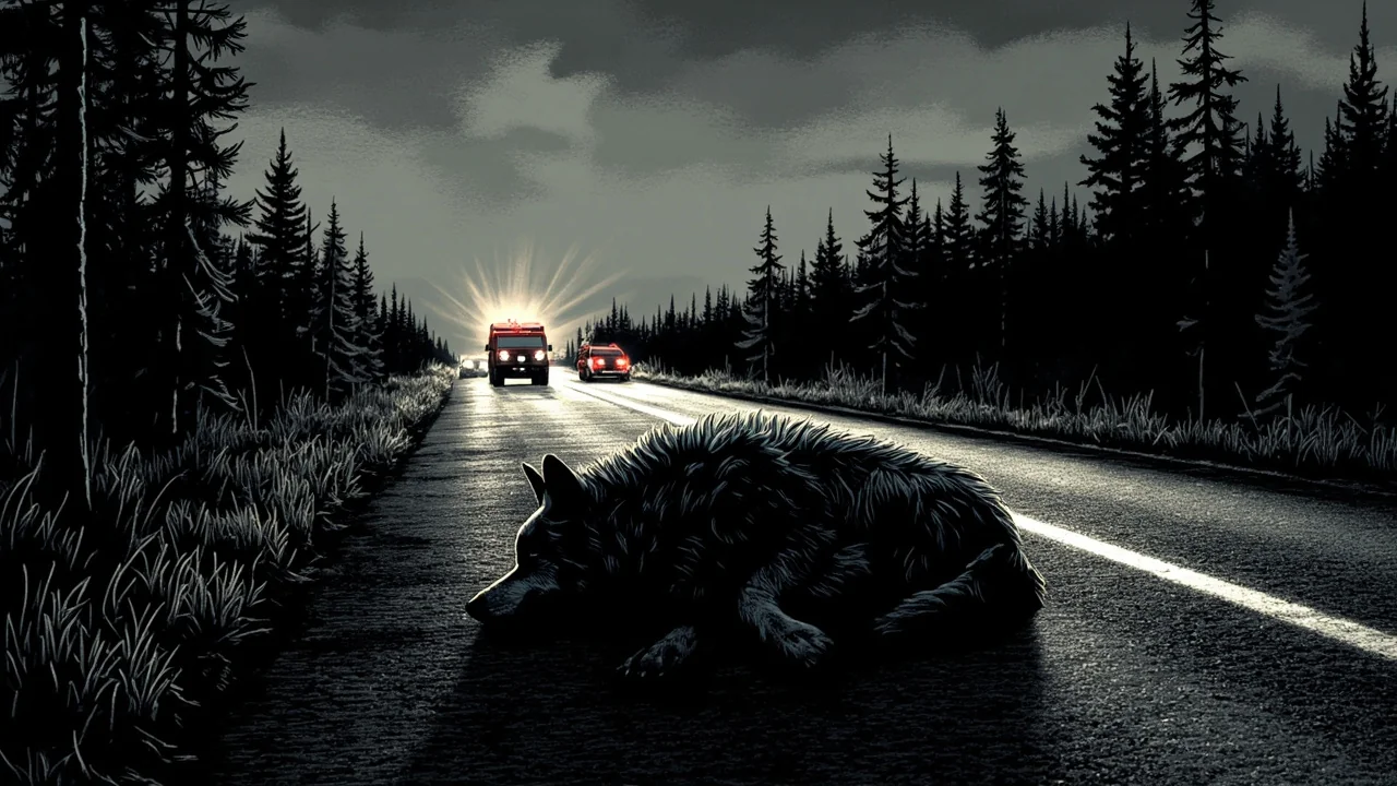 Finland Wolf Killed in Siuntio Traffic Accident