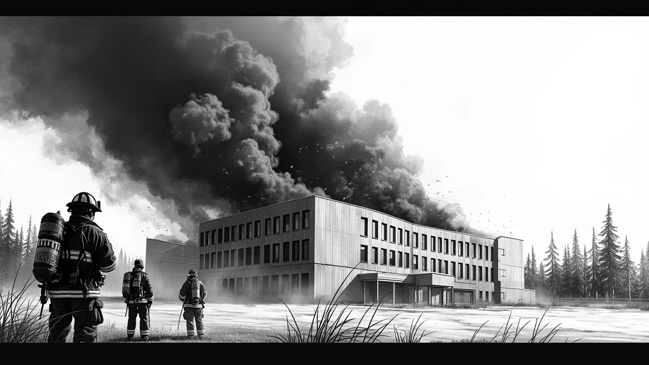 Fire at Vantaa School Prompts Danger Warning, Rescue Response Underway