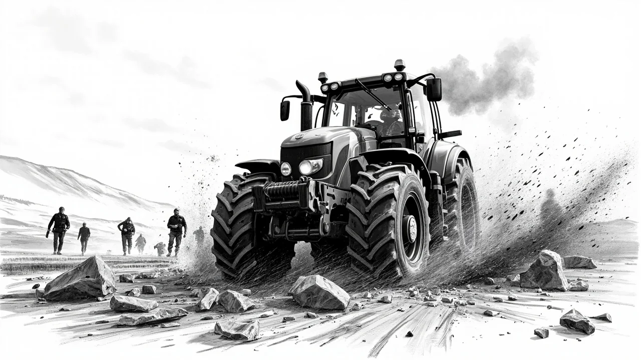 Norway Police Hunt Tractor After 100m Barrier Ripped Up