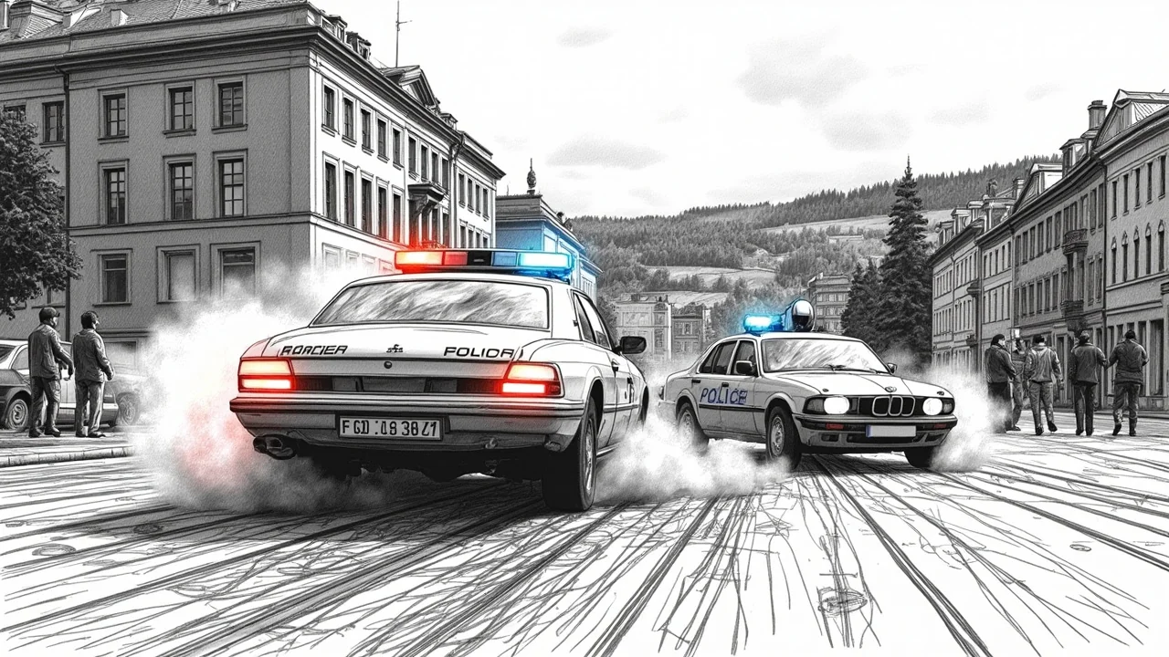 Driver Flees Police in Huskvarna, Causes Crash with Injuries