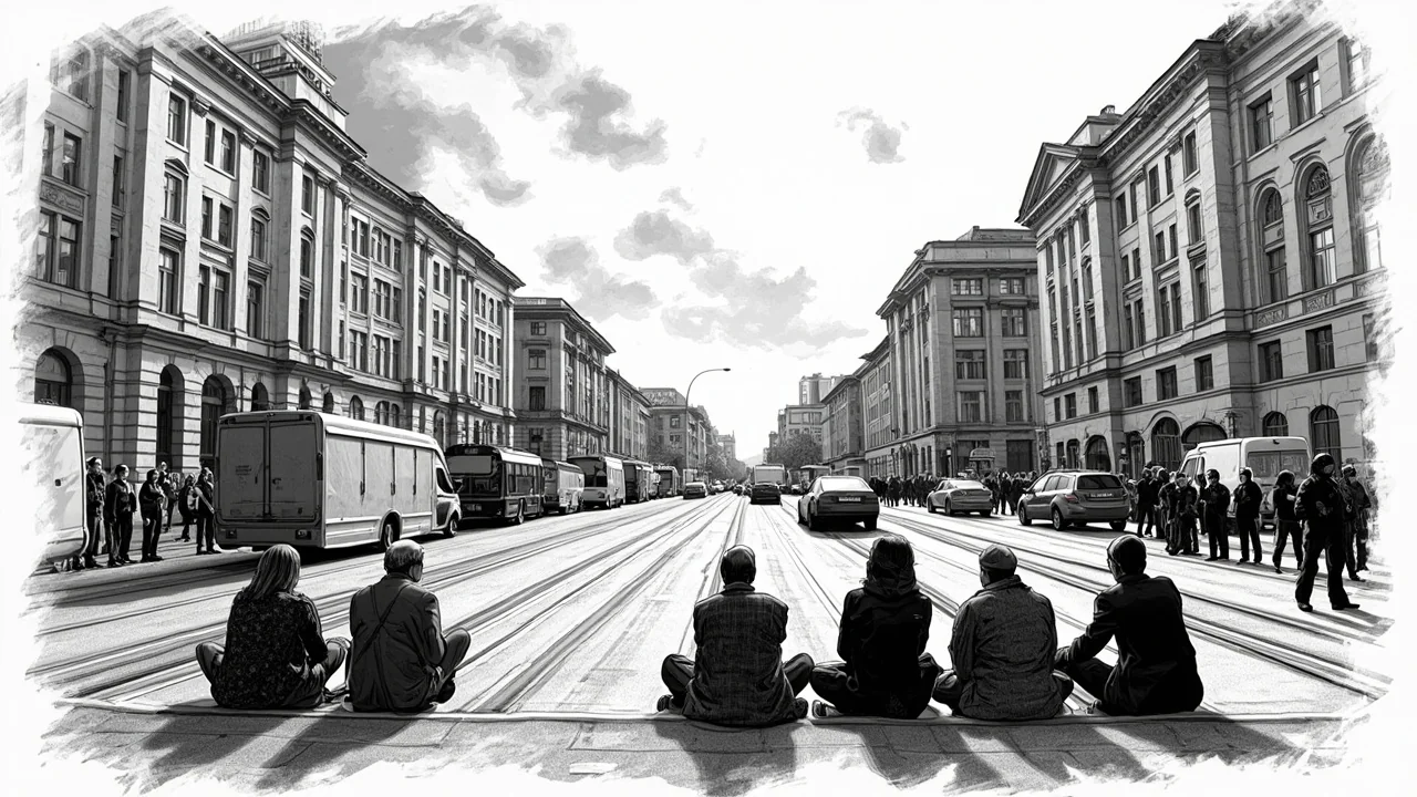 Climate Activists Block Stockholm Traffic for Third Consecutive Day