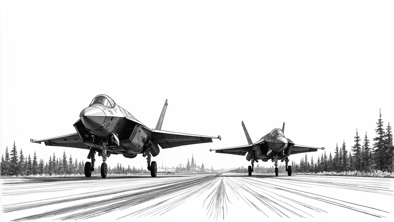 Italian F-35Bs Land on Finnish Highway During NATO Exercise