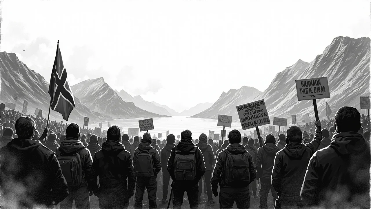 Norway Nussir Mine Protest Sparks Police Call