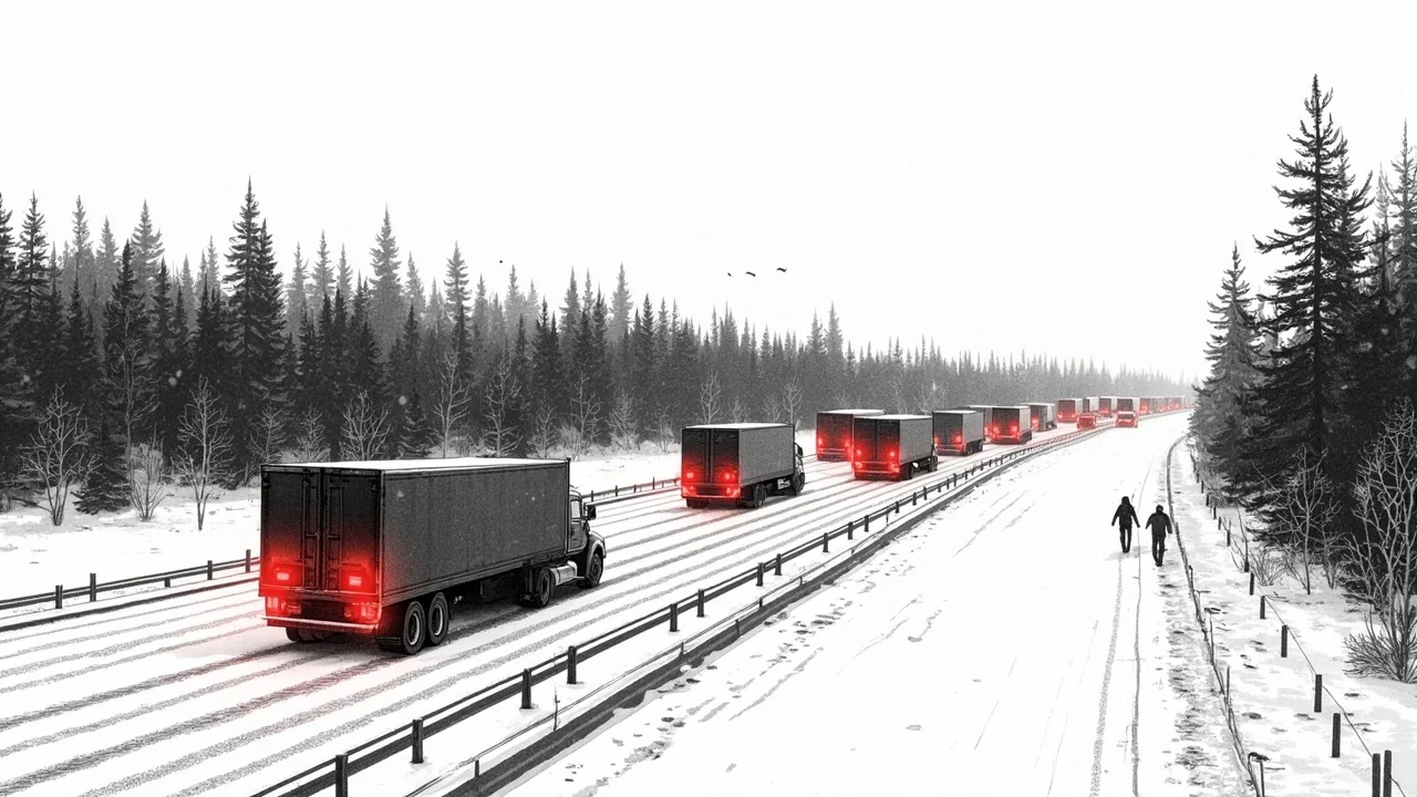 Finland's Truck Crisis: 1 Stalled Vehicle, 100km Traffic Chaos