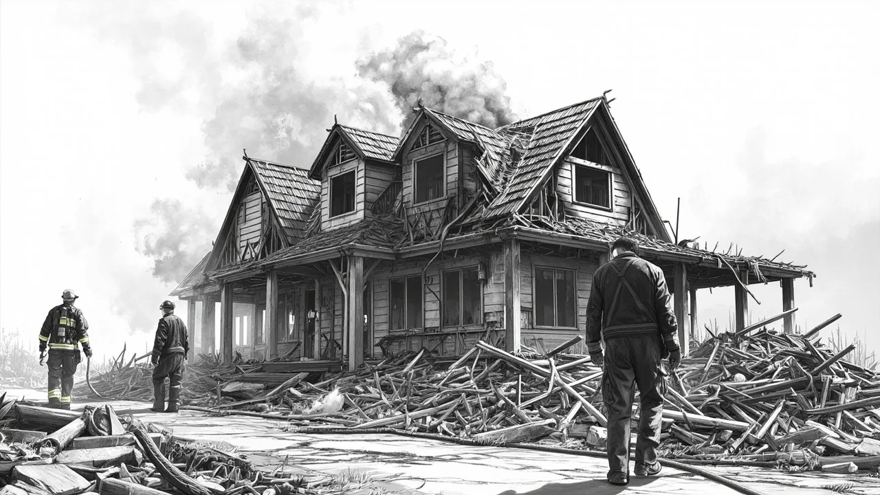 Norway House Fire: Brevik Home Destroyed, 2 Checked