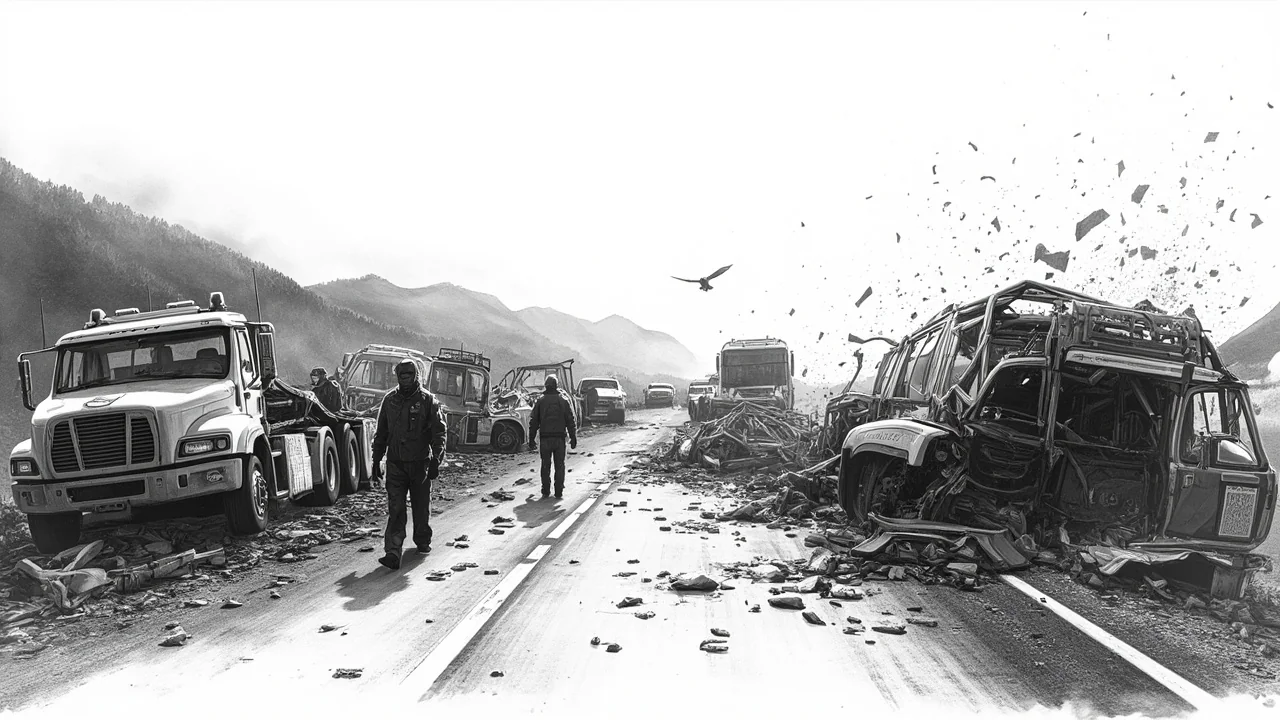 Norway E6 Crash: 8 Cars in Chain Collision