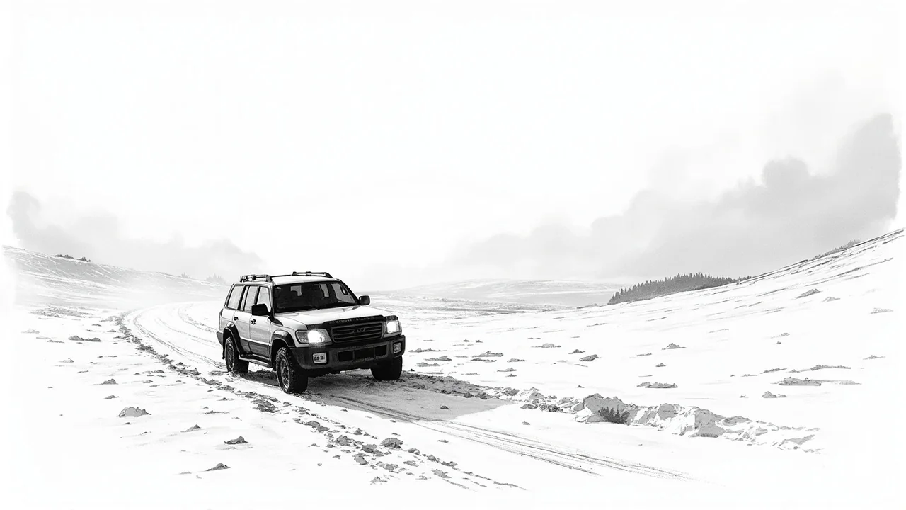 Norway Ski Trail GPS Fail: Car Stuck in Track