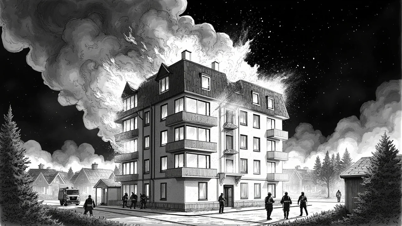 Fire Breaks Out in Trollhättan Apartment Building – All Evacuated