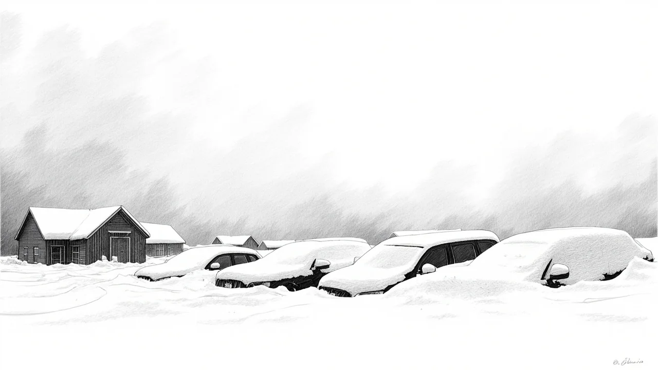 Sweden's Snow Crisis: Cars Blocking Plows for Days