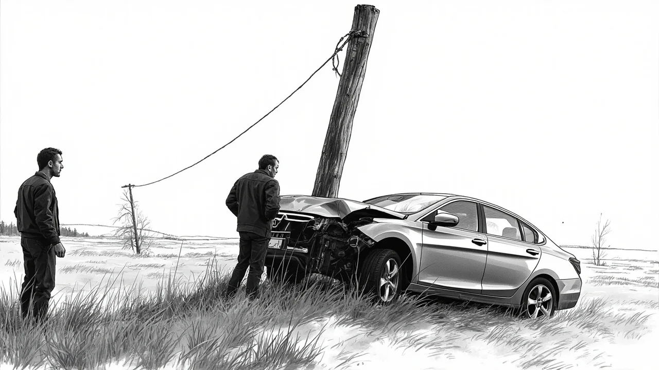 Finland Road Safety: 1 Car, 1 Pole, 0 Injuries