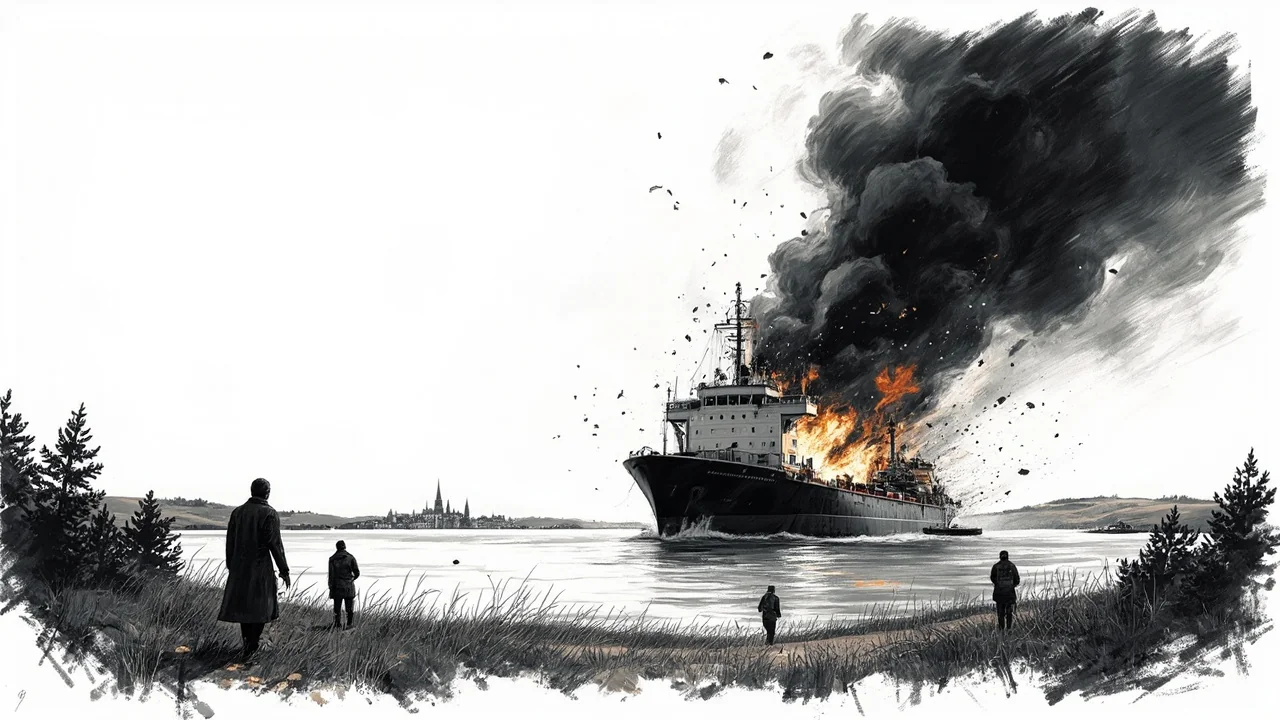 Fire Breaks Out on Cargo Ship Near Gotska Sandön