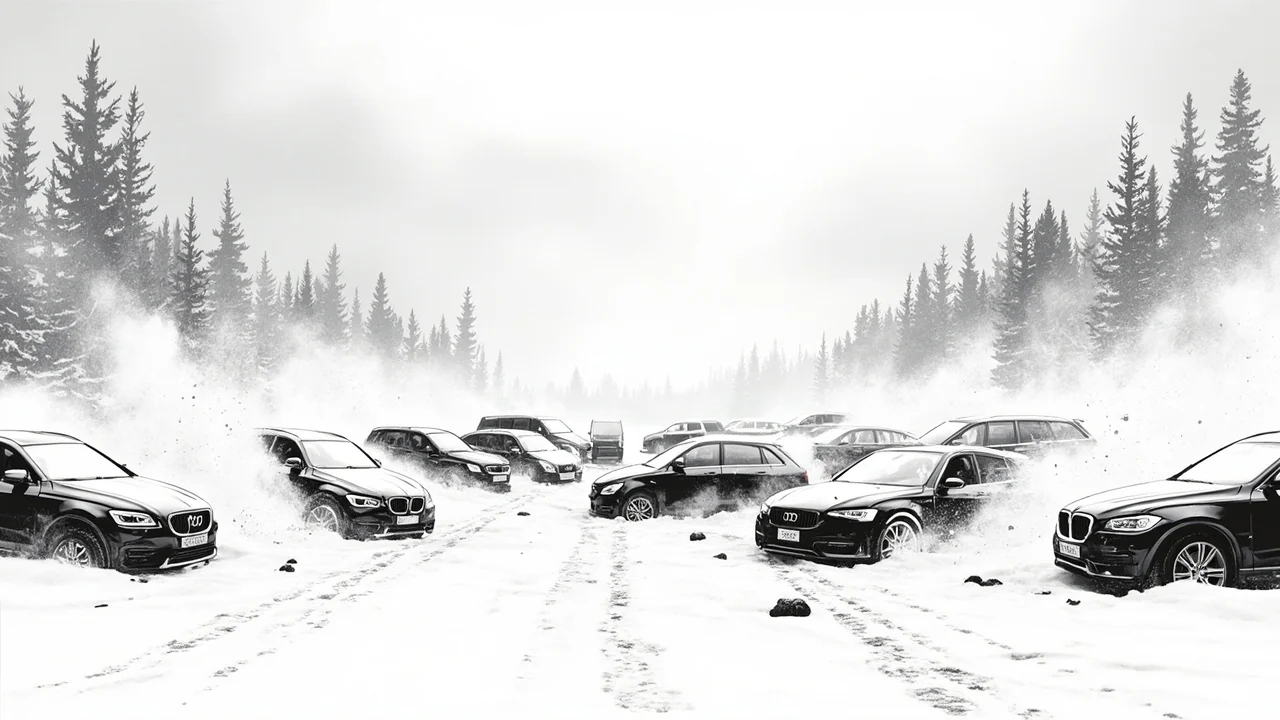 Norway Icy Roads Crash: 20 Vehicles Off Road