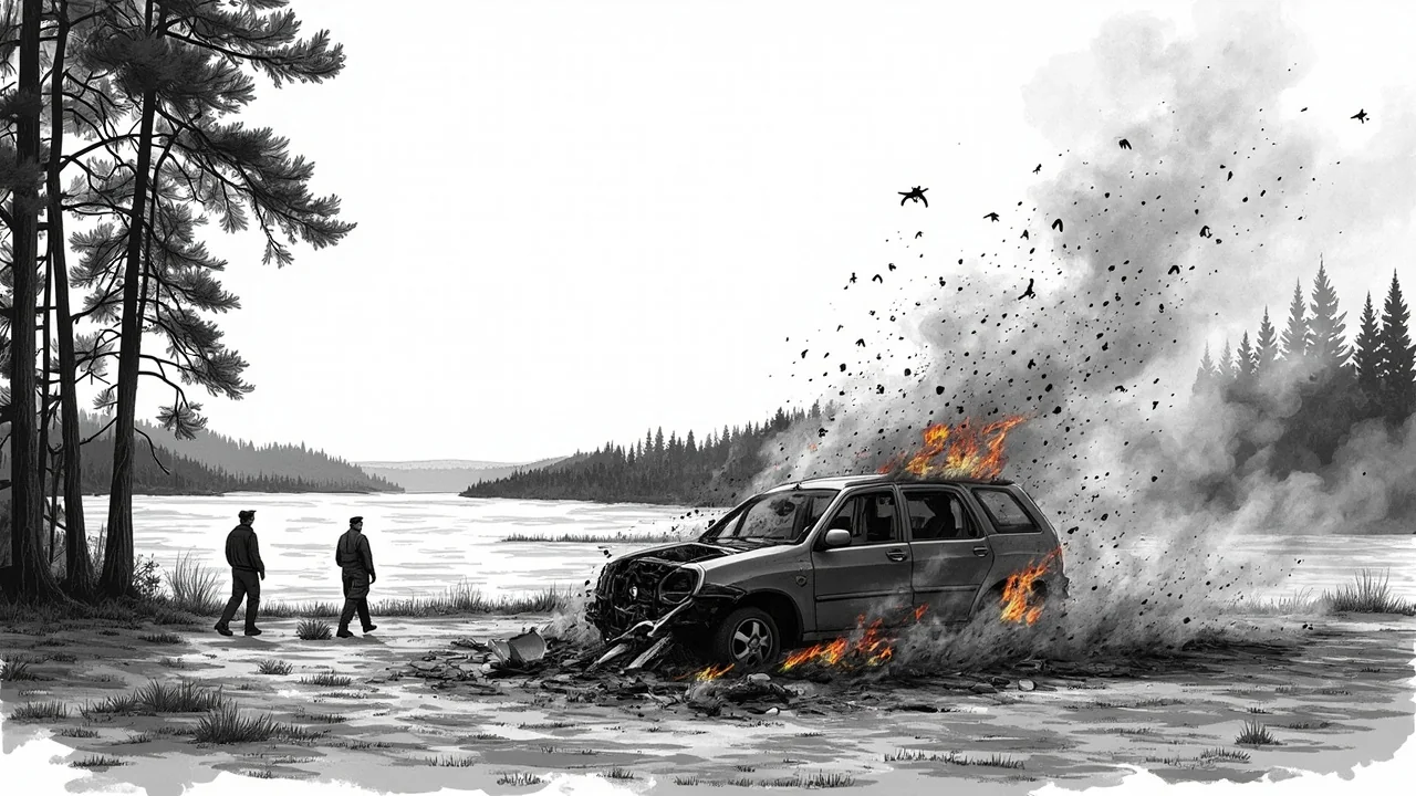 Car Fire Erupts in Flamingo Parking Hall Near Helsinki