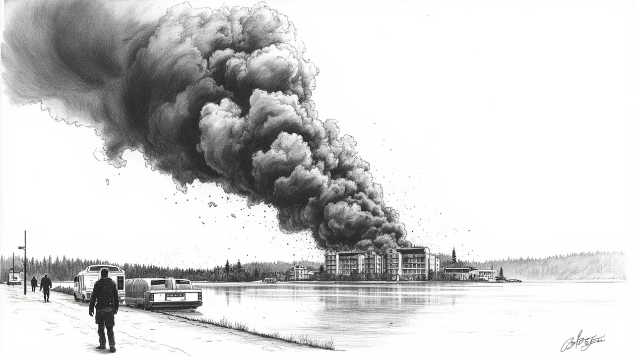Heavy Smoke From Helsinki Kalasatama Fire Causes Emergency Response