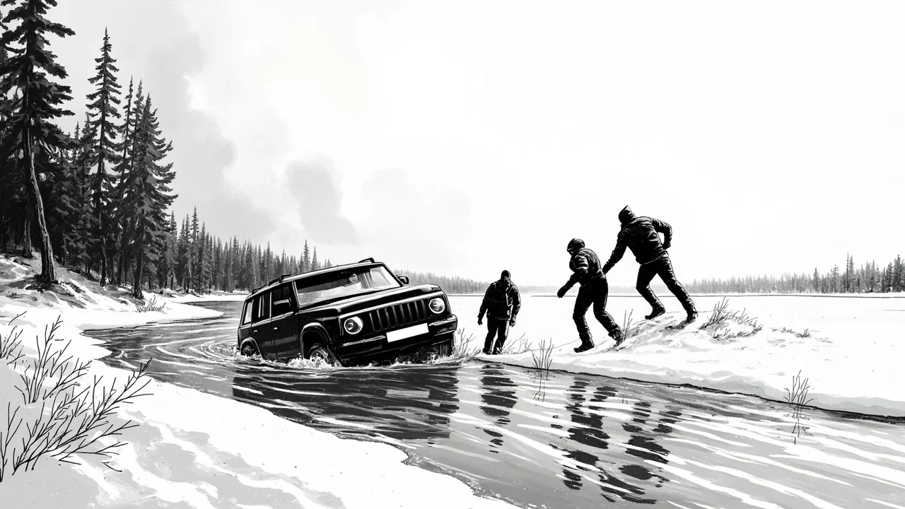 Car Plunges into River Near Kuusamo – All Four Passengers Safe