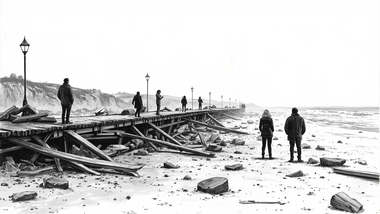 Denmark's Coastal Crisis: 100m Promenade Destroyed