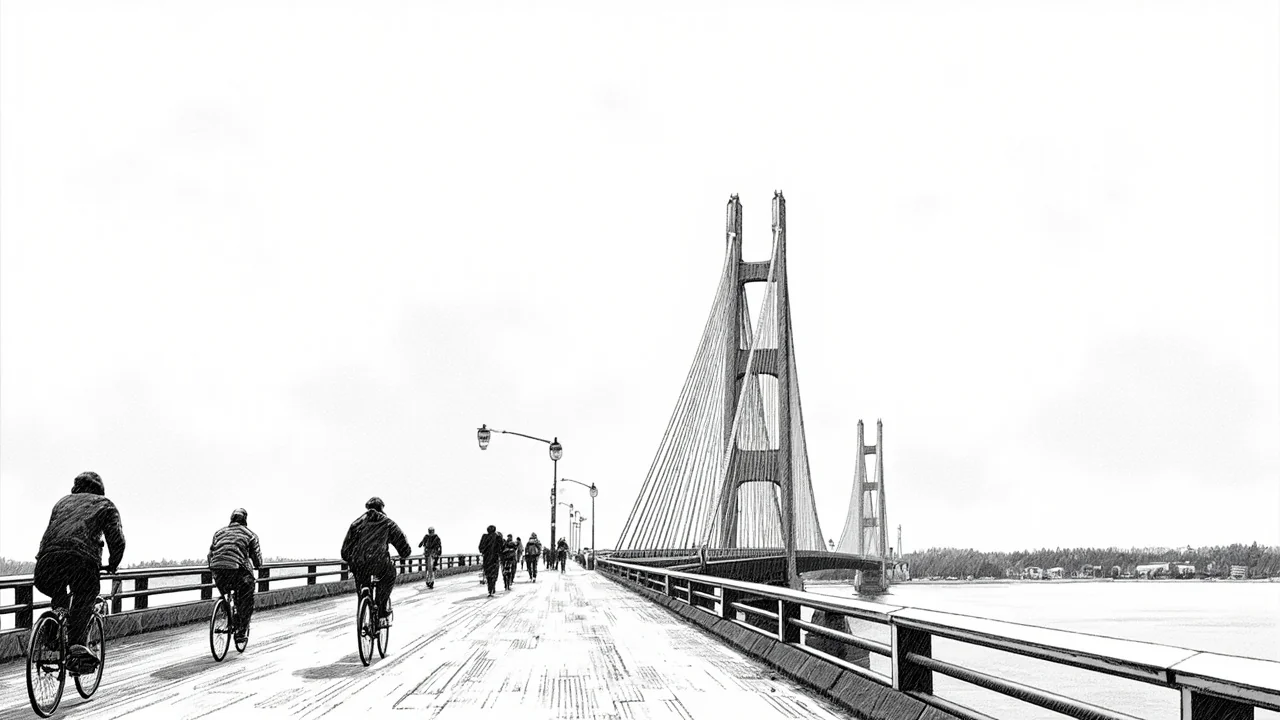Strömsund Bridge Reopens to Pedestrians and Cyclists