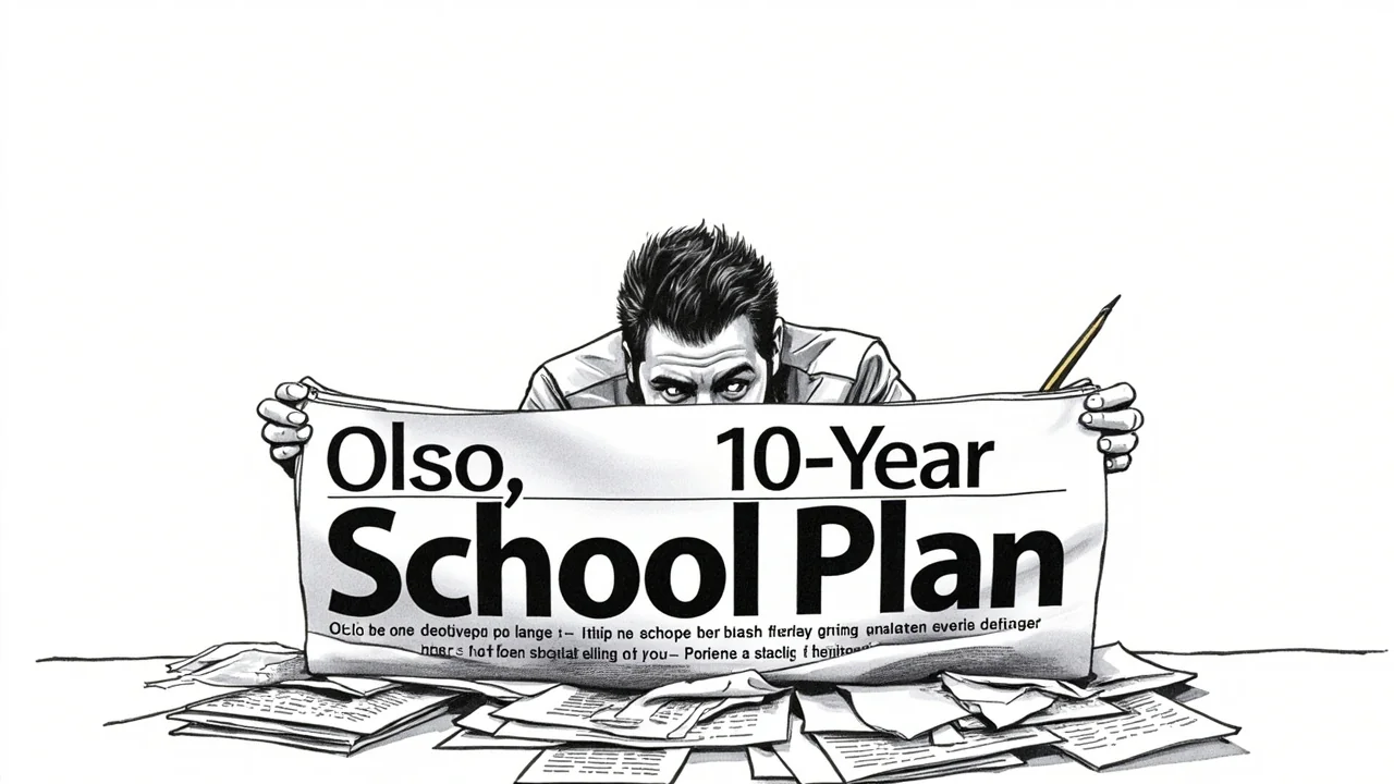 Oslo's 10-Year School Plan Published Prematurely in Error