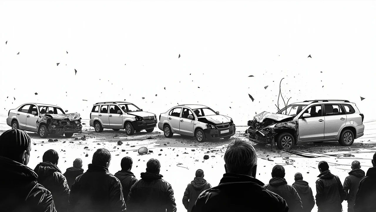 Finland Highway 4 Crash: 10 People, 5 Cars in Vantaa