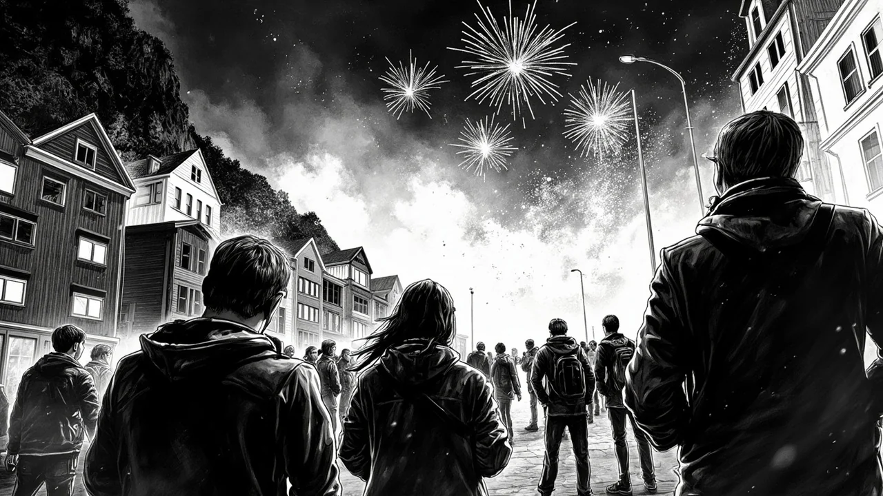 Bergen Night Violence: 20,000 Search for Fights and Fireworks