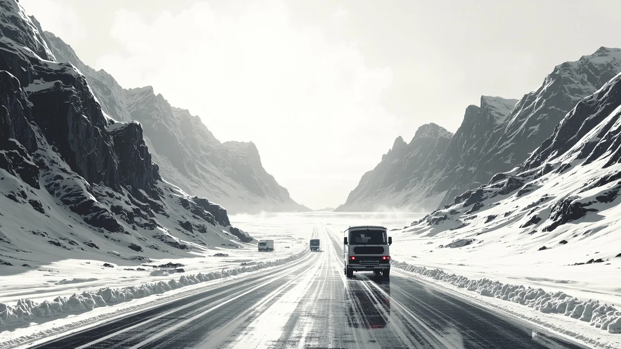 Norway's Southern Roads: A Treacherous Winter Commute