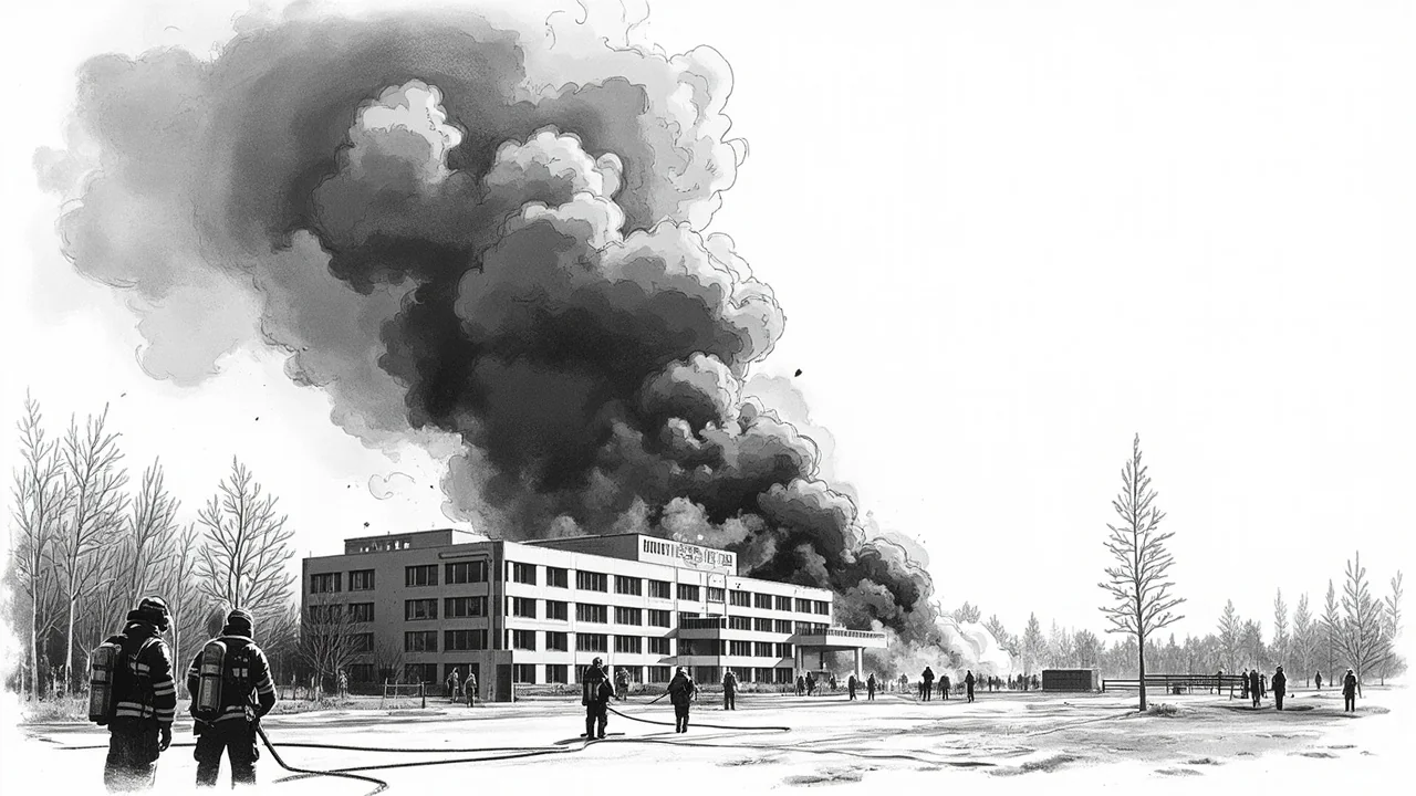 Vantaa School Fire: 100 Firefighters Battle Blaze