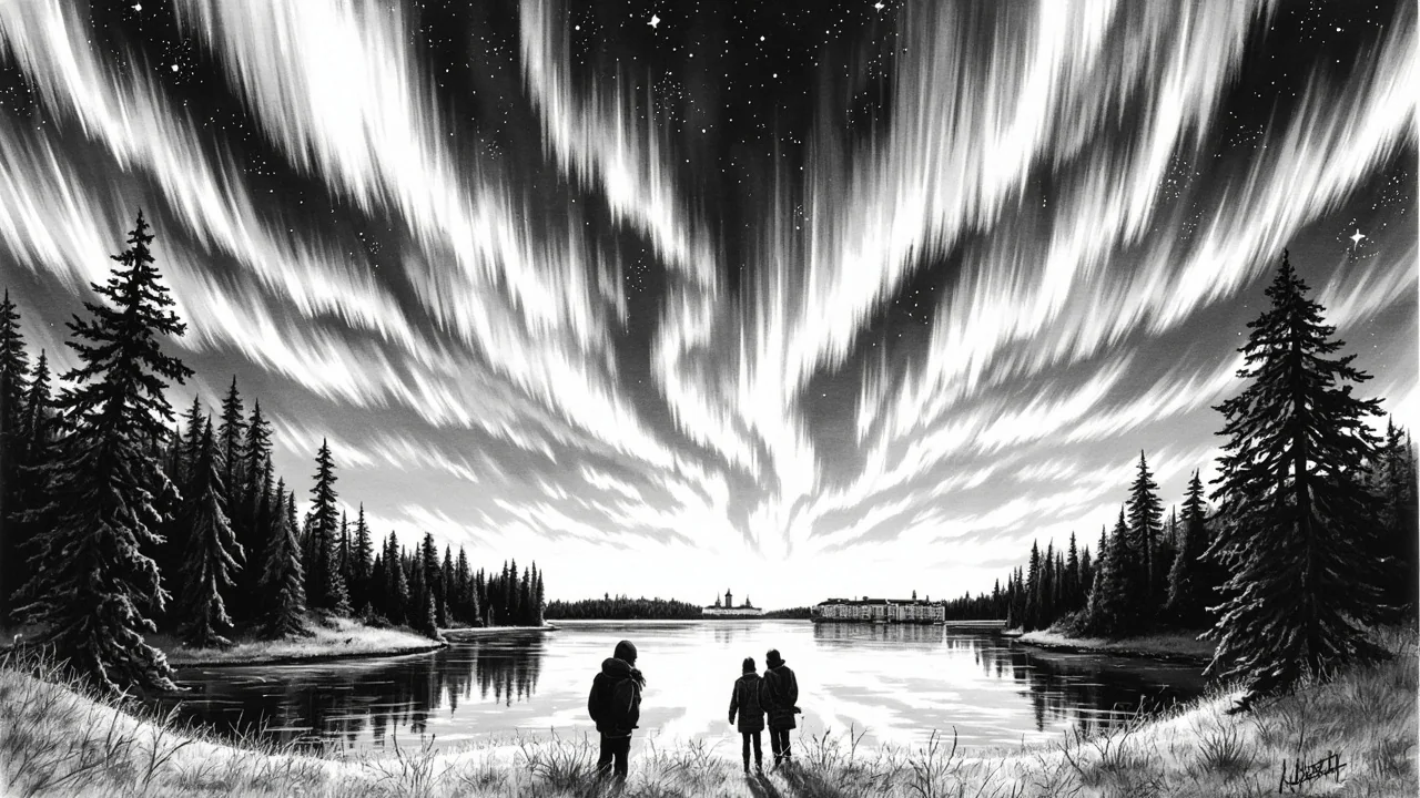 Northern Lights Visible Over Southern Finland in Rare Display