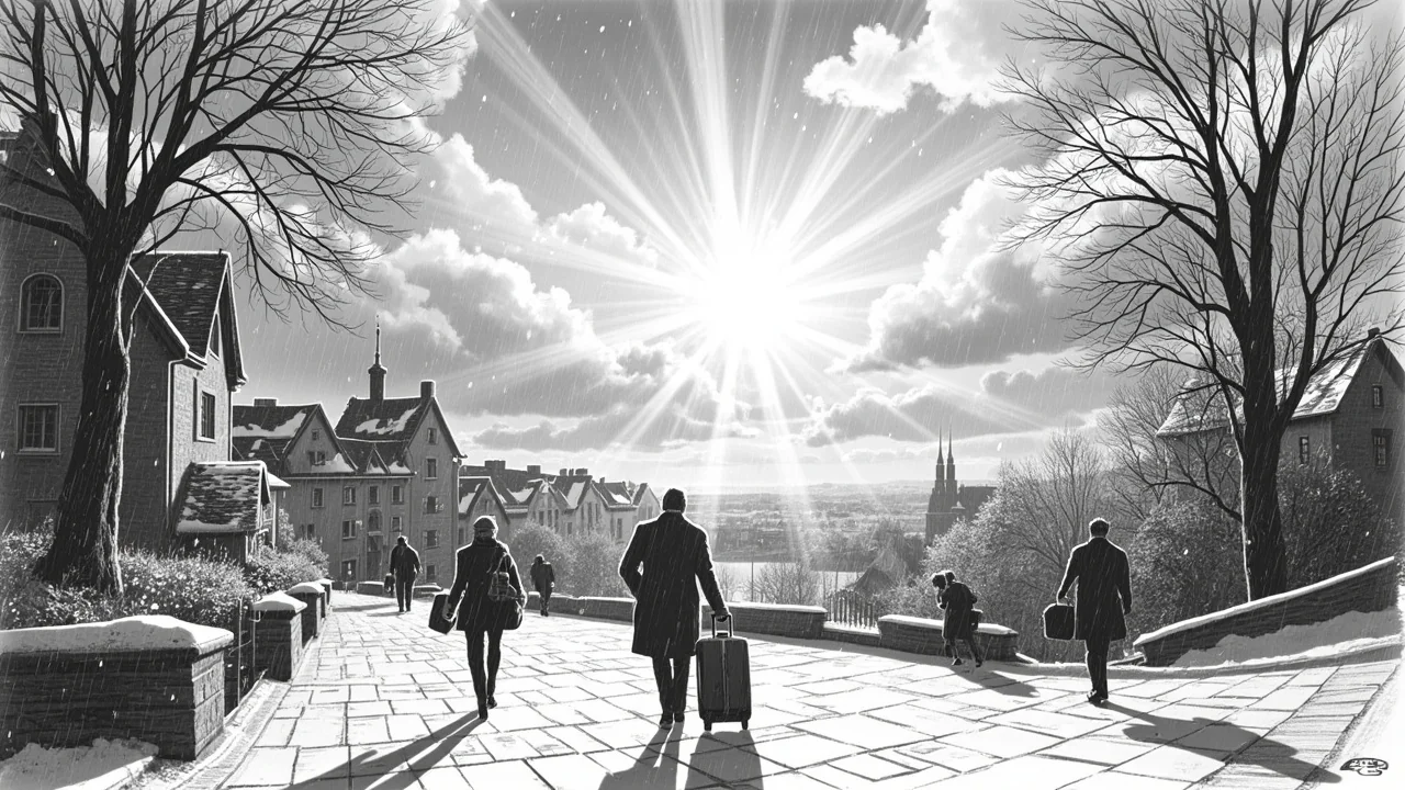 Easter Weather Mix Brings Snow, Rain, Wind and Sun Across Sweden