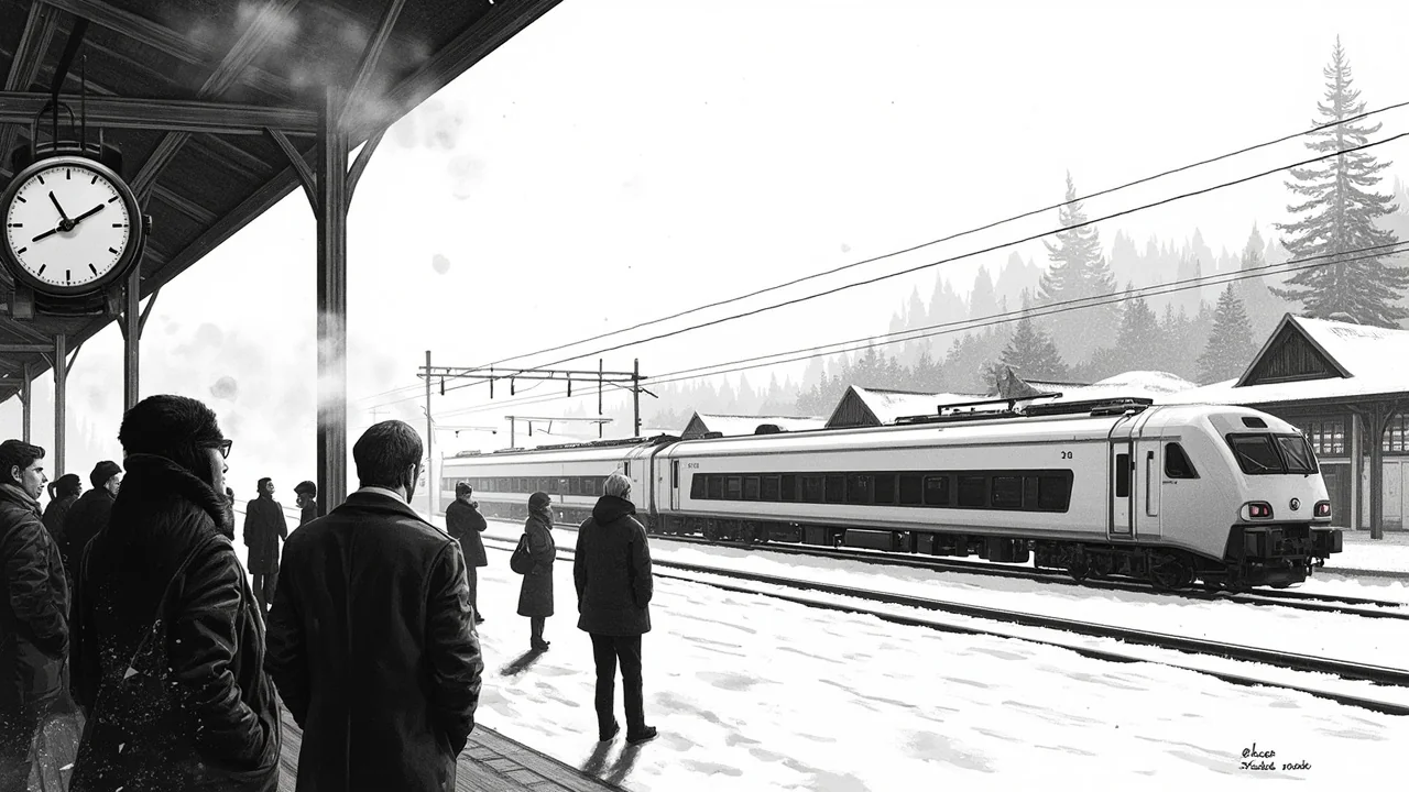 Norway Train Punctuality Hits Zero Days in January