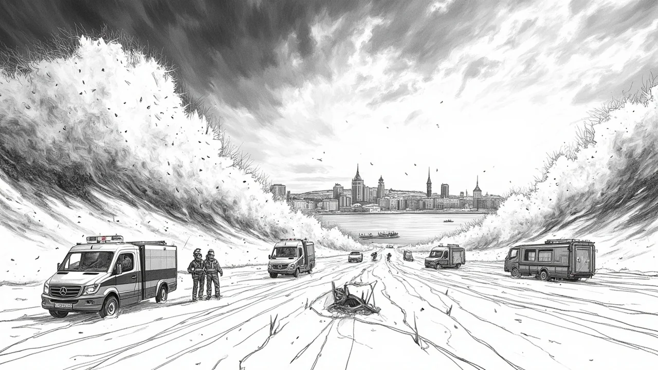 Heavy Snow Drifts Hit Southern Norway, Oslo Crash Reported