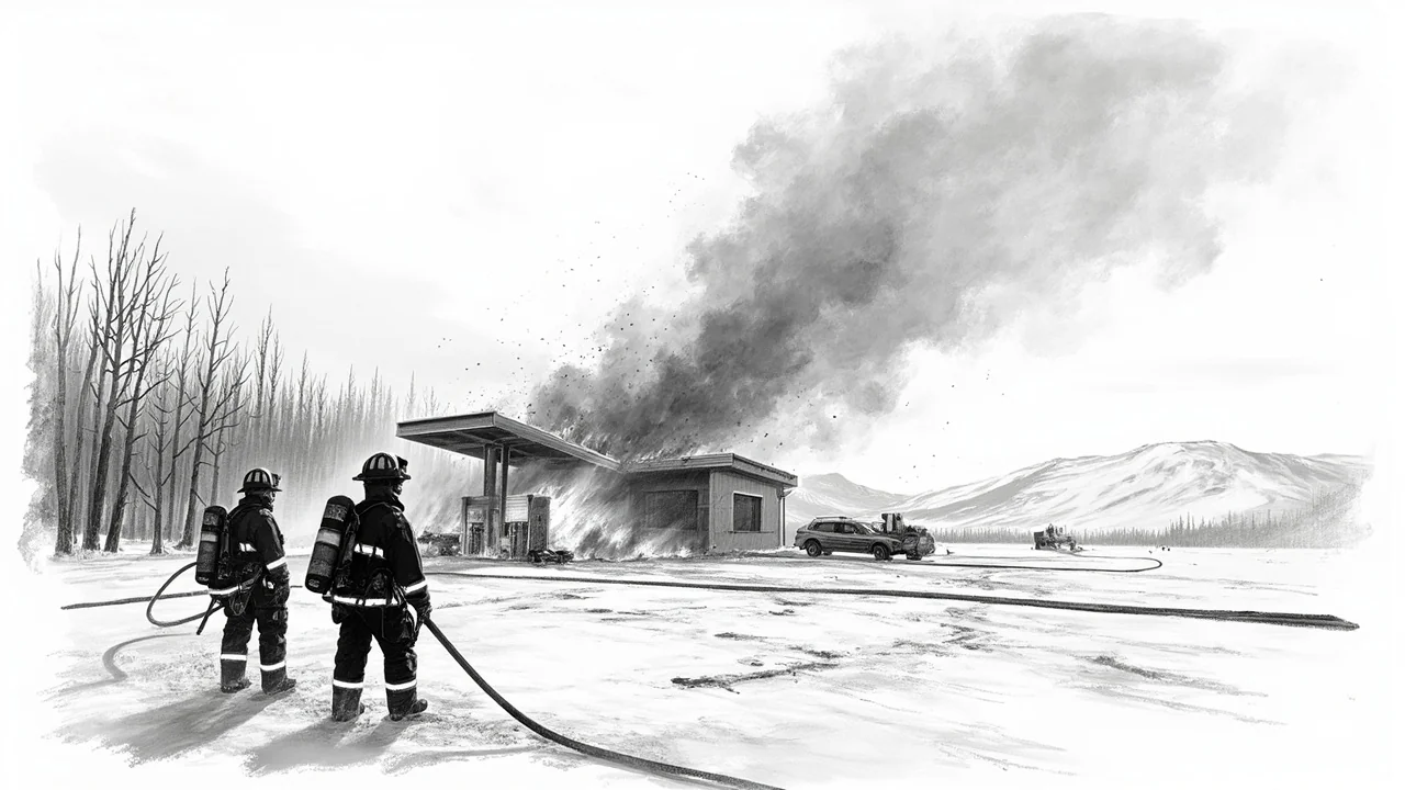 Kangasala Gas Station Fire: Emergency Response Deployed