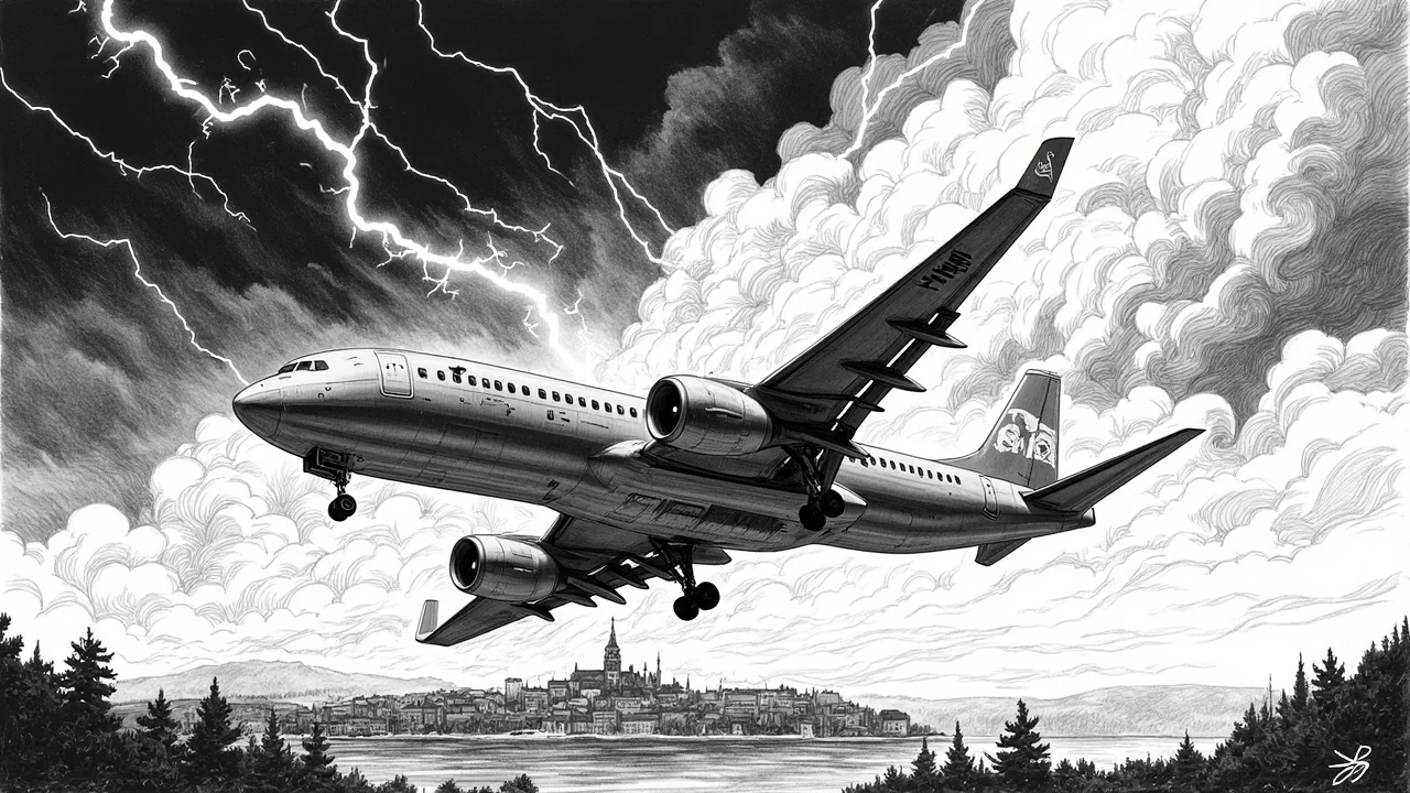 Flight Chaos Over Sweden: Passengers Sick in Severe Storm