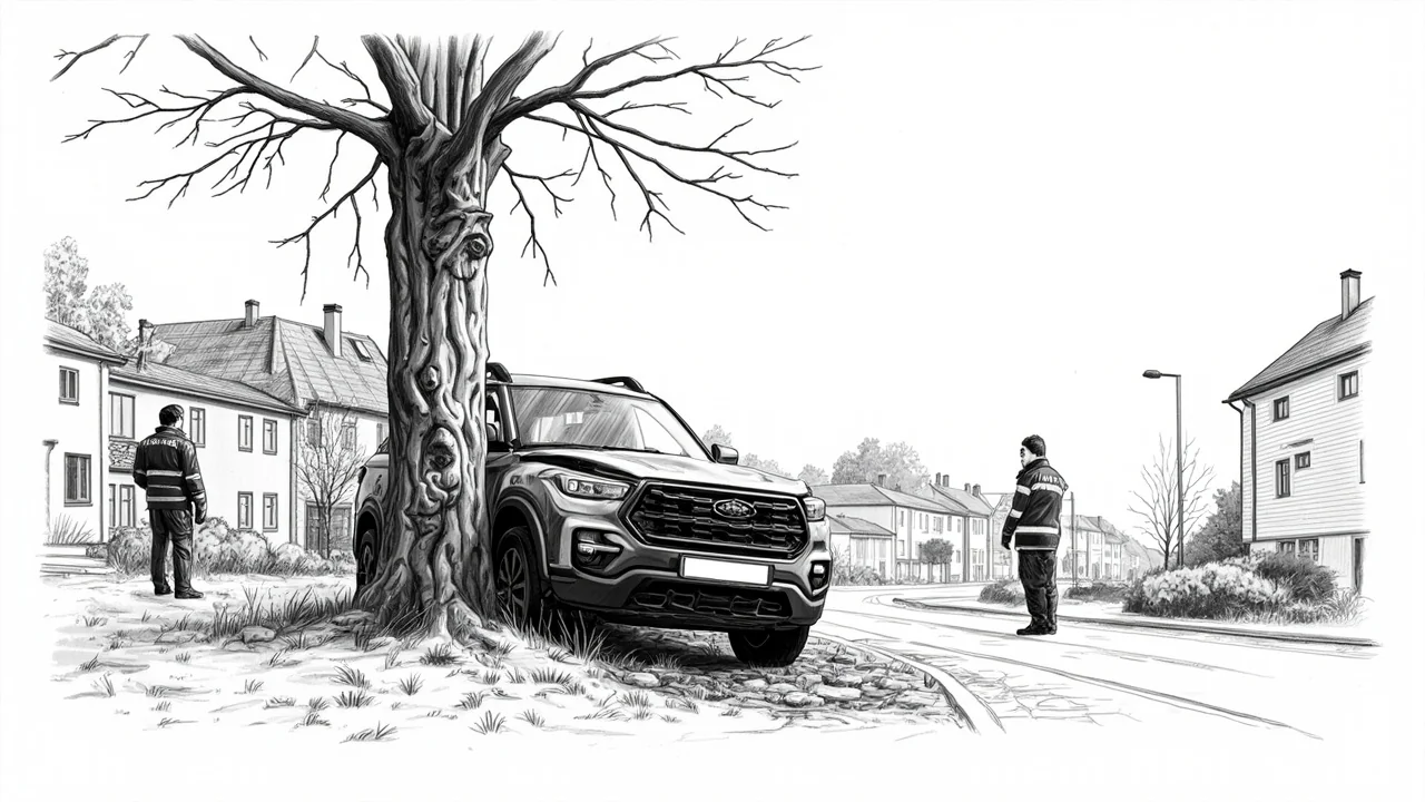 Several Injured as Car Hits Tree in Järfälla