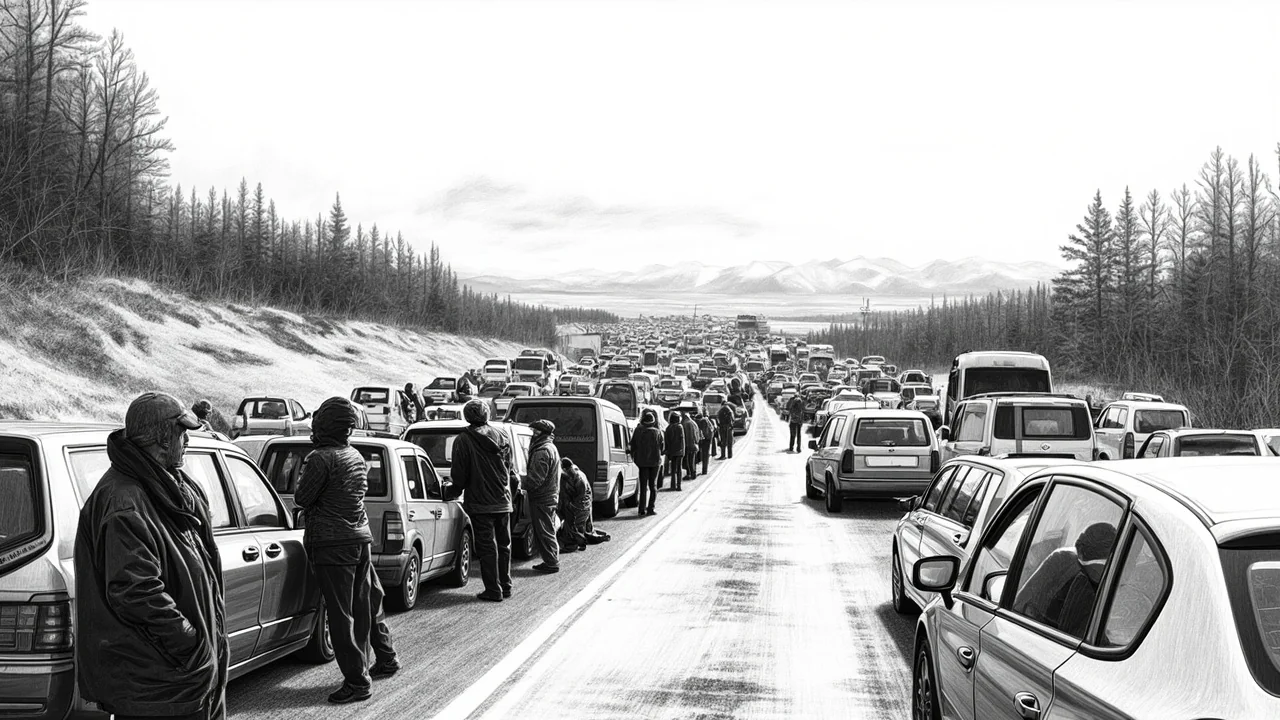 Norway E18 Gridlock: Multi-Kilometer Queue Halts Traffic