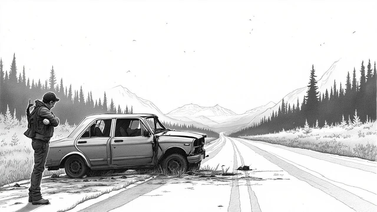 Finland Valtatie 12 Crash: 1 Driver Injured