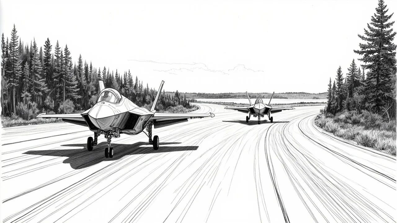 Italian F-35B Fighters Land on Finnish Highway in NATO Drill