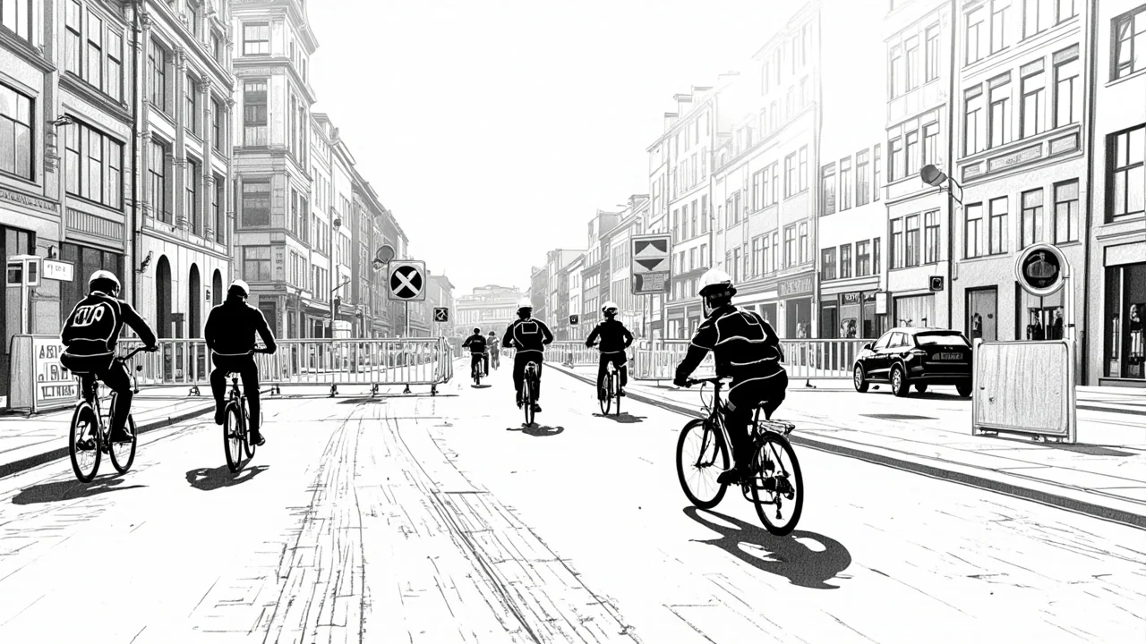 99 Cyclists Fined at Copenhagen Roadworks