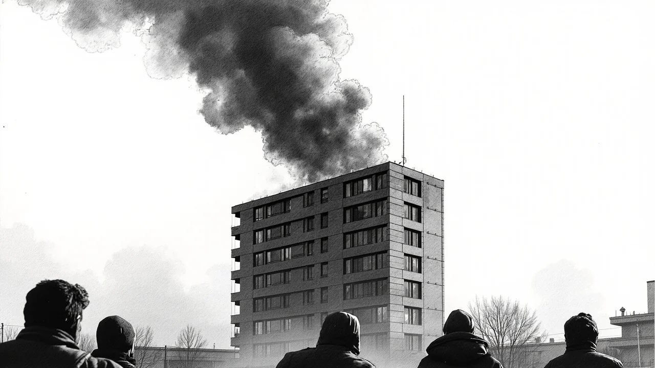 Helsinki Kalasatamassa Roof Fire Forces Evacuations