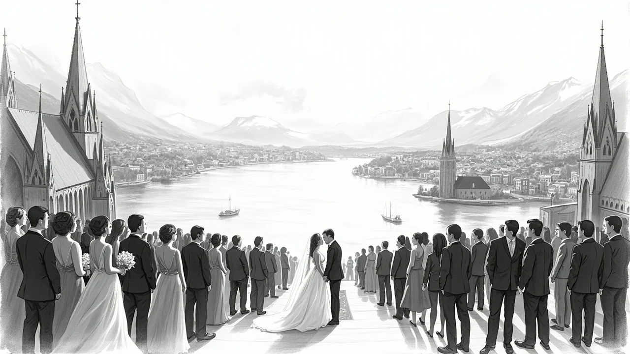 426 Couples Tie the Knot in Church on Valentine's Day