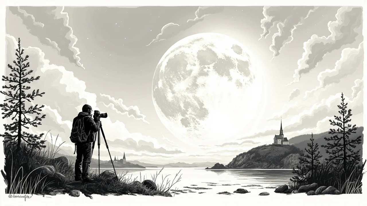 1 Rare Norway Moon Photo Stuns Photographer