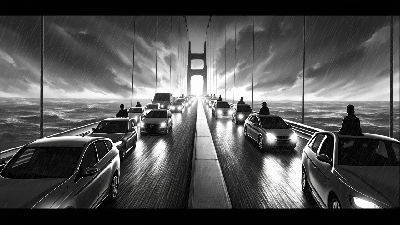 Norway Storm Chaos: 1km Bridge Queue, 4-Hour Wait