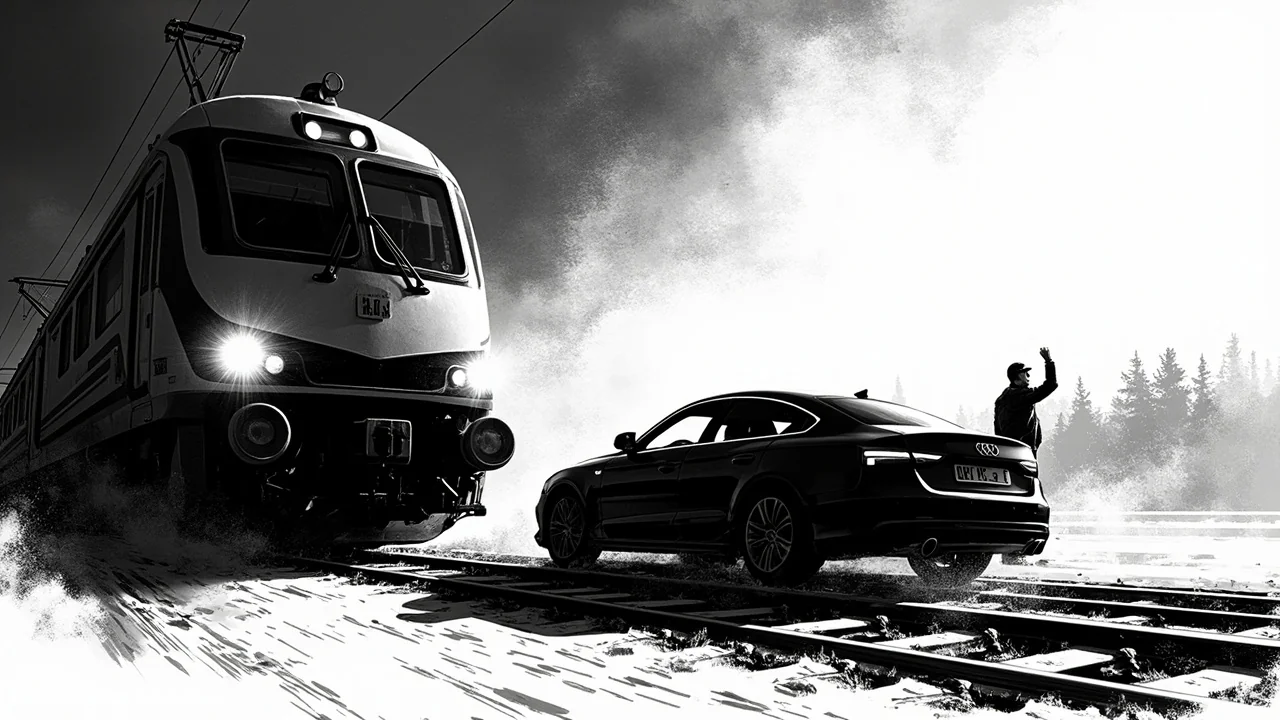 Finland Rail Near-Miss: 0.1m From Tragedy at Crossing