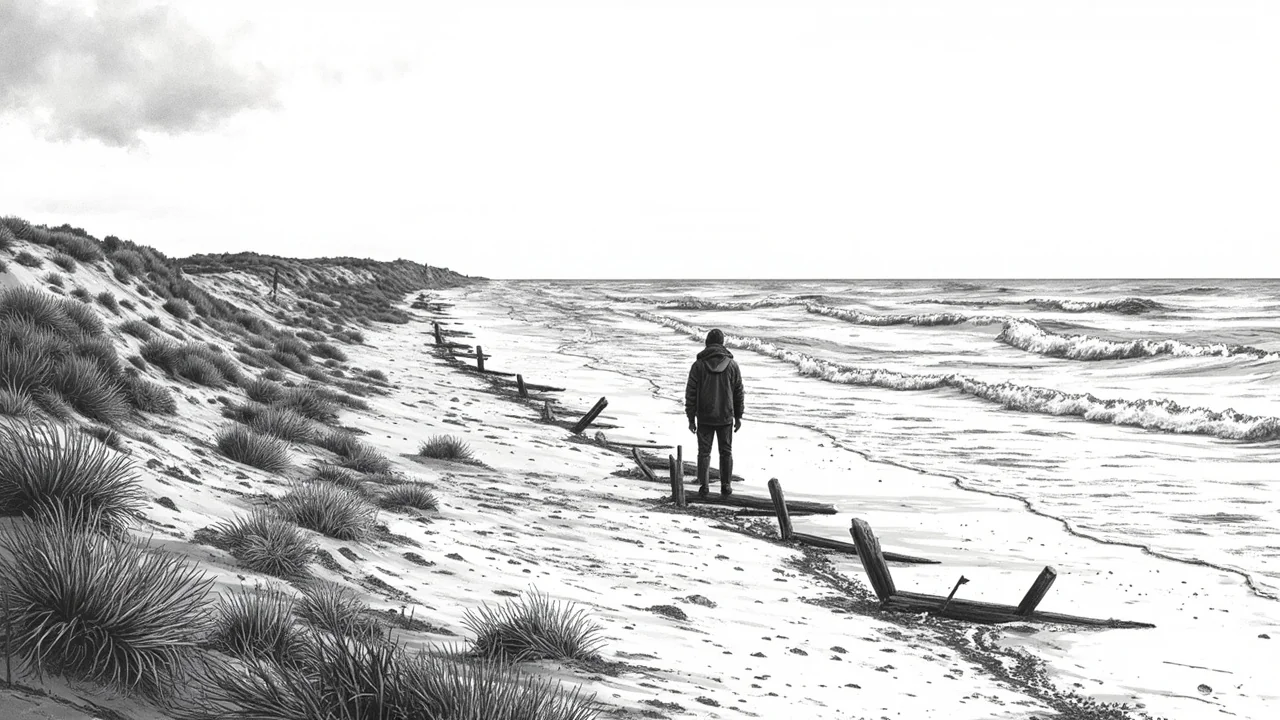 TV 2 Reports Storm Damage on East Jutland Coast After Easter Storm