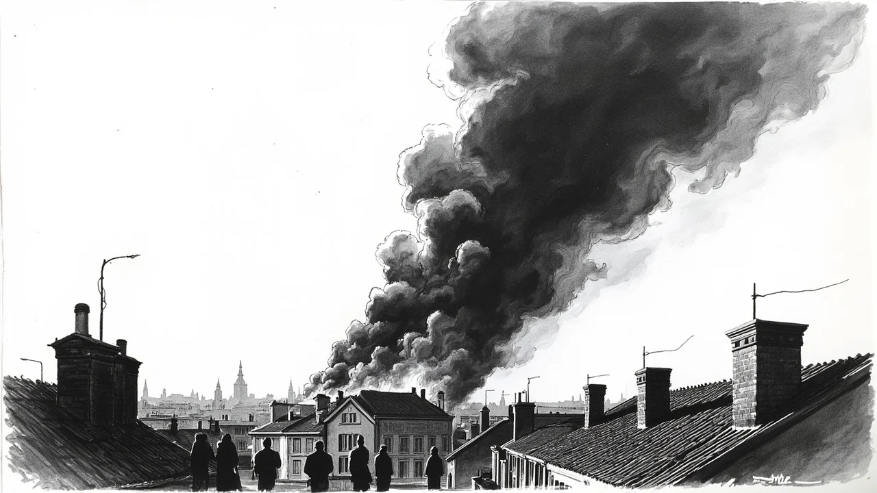 Copenhagen Roof Fire Forces Evacuation of 120