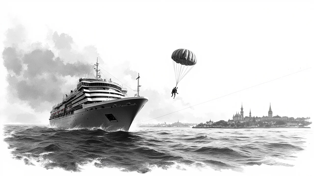 Parachute Rescue of Suspected Hantavirus Patient on Cruise Ship