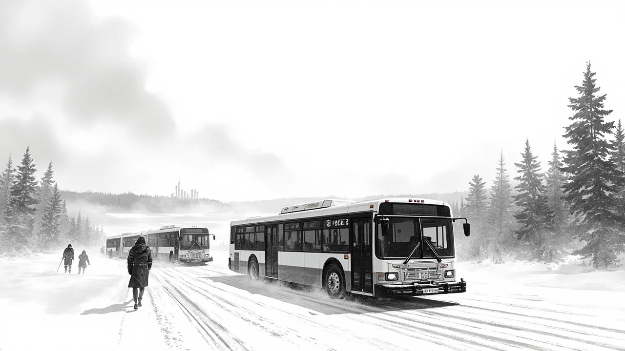 Arctic Cold Snarls Mikkeli Buses, Forces Backup Fleet Use