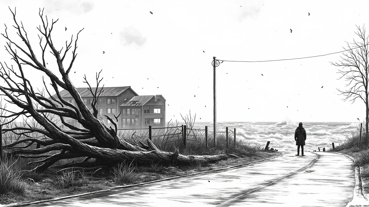 Storm Dave Hits North Jutland With 25 m/s Winds and Damage